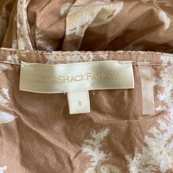 LOVESHACKFANCY  Majory Midi Dress In Espresso - Picture 12 of 16